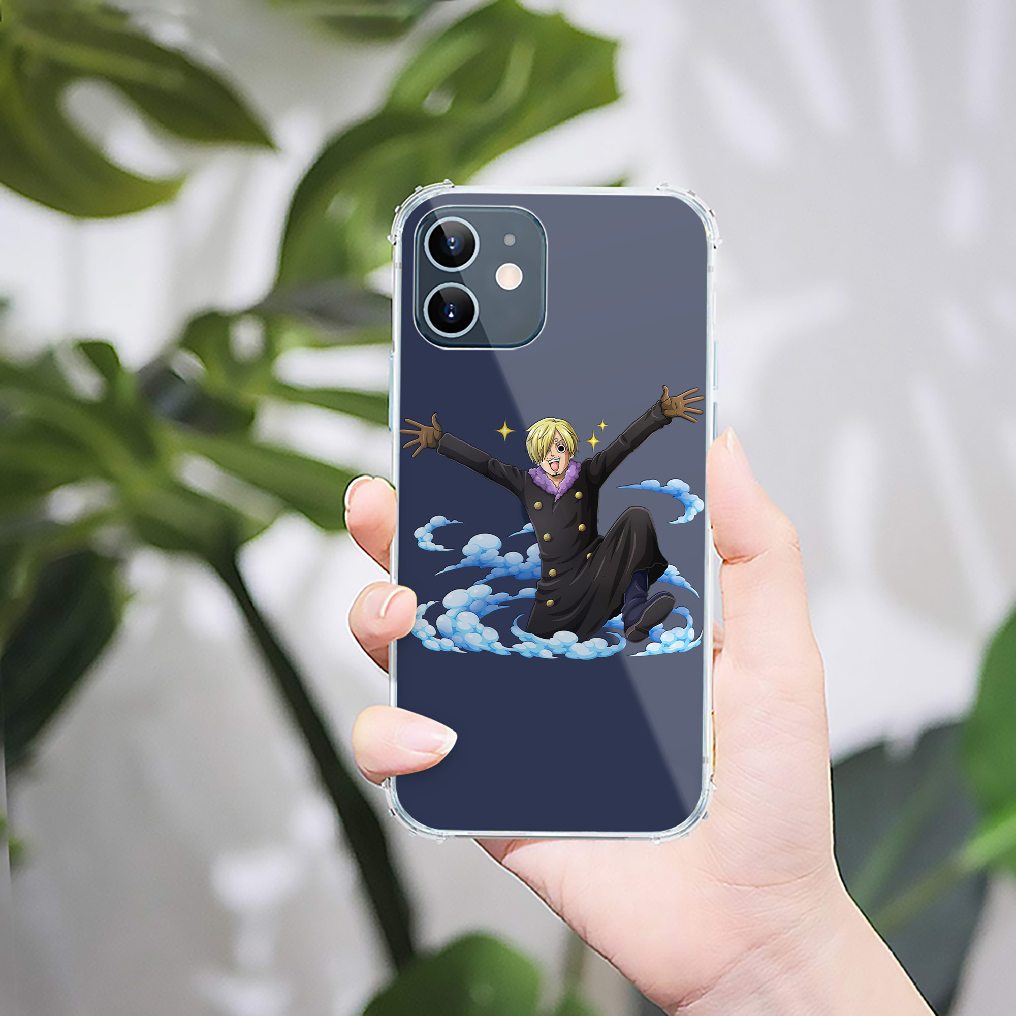 （画像用） ワンピース サンジ ONE PIECE Sanji 【iPhone 12シリーズ対応】透明スマホケース（クリアソフトケース）